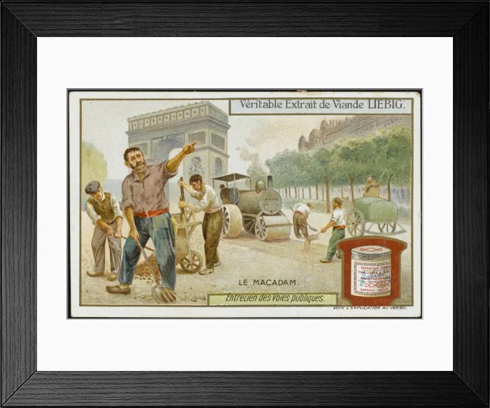 Framed Print : Laying Tarmac, Paris Framed Print : Laying Tarmac, Paris