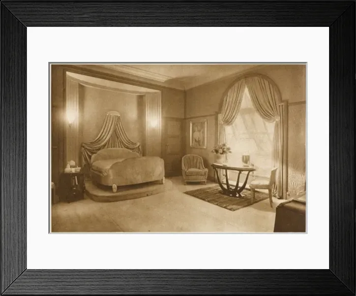 Framed Print : French Bedroom / 1925 Framed Print : French Bedroom / 1925