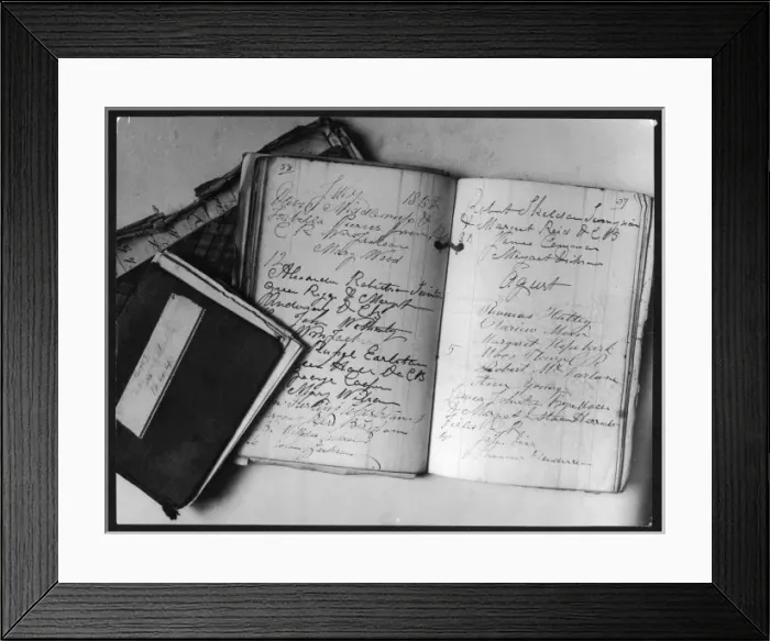 Framed Print : Marriage Registers Framed Print : Marriage Registers