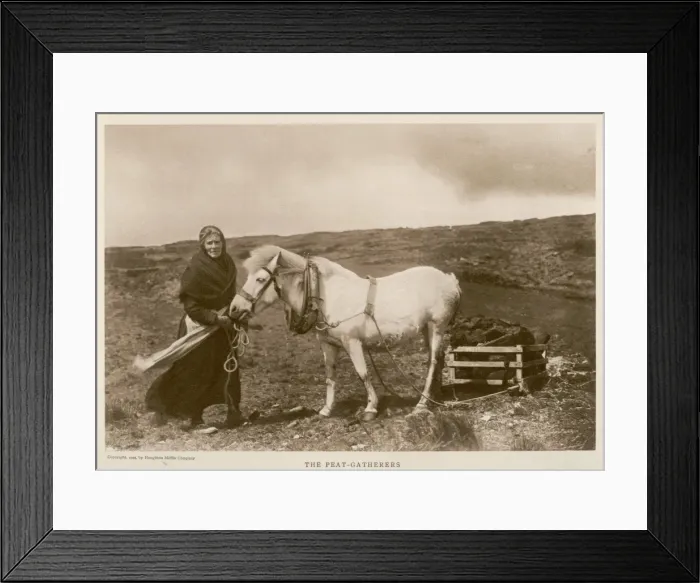 Framed Print : Peat Cutting / Scotland Framed Print : Peat Cutting / Scotland