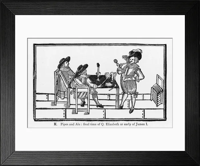 Framed Print : Smoking / Drinking C1600 Framed Print : Smoking / Drinking C1600