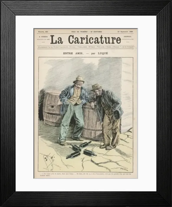 Framed Print : Wine Drinkers on Street Framed Print : Wine Drinkers on Street