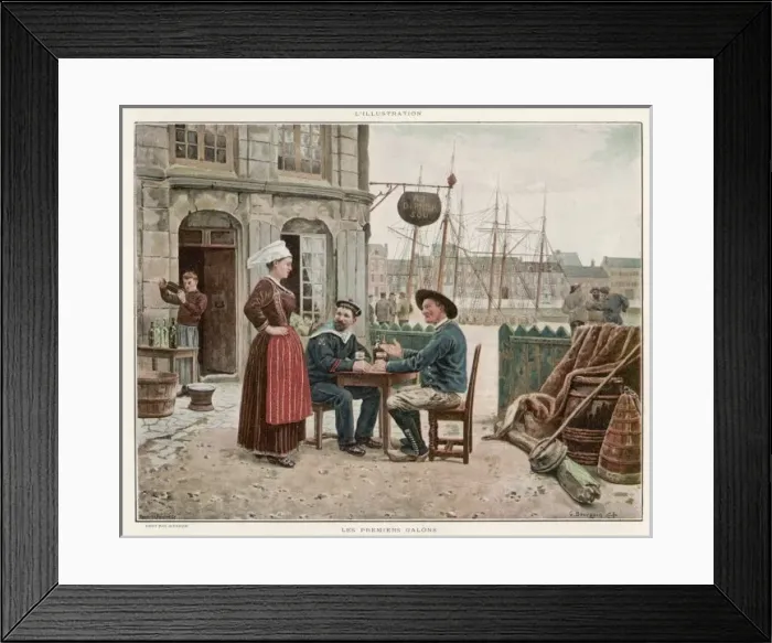 Framed Print : SAILORS BAR 1891 Framed Print : SAILORS BAR 1891