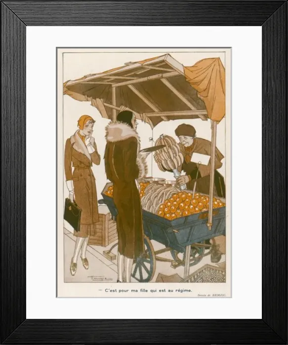 Framed Print : Buying Bananas / Market Framed Print : Buying Bananas / Market