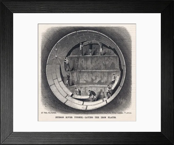 Framed Print : Hudson River Tunnel - 2 Framed Print : Hudson River Tunnel - 2