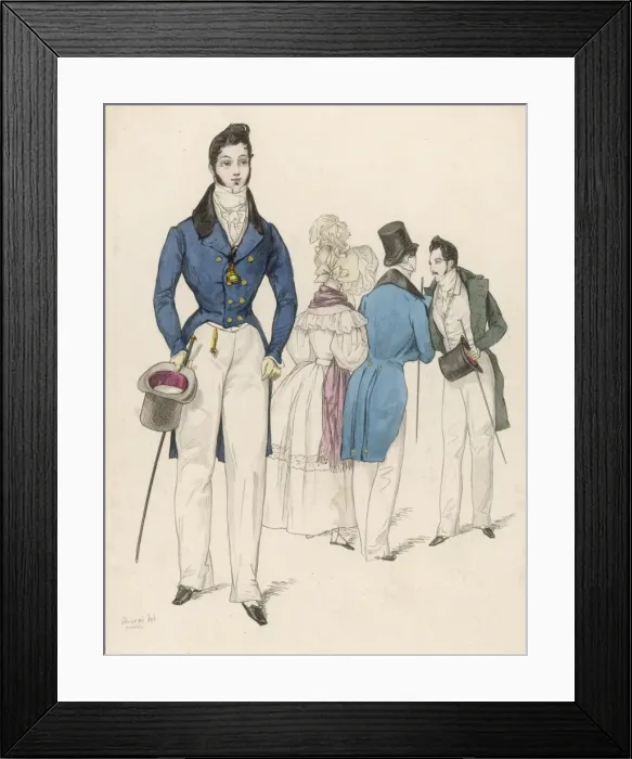Framed Print : Blue Coat 1830 Framed Print : Blue Coat 1830