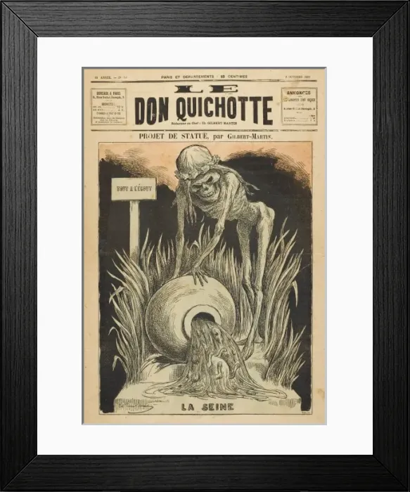 Framed Print : The Polluted Seine Framed Print : The Polluted Seine