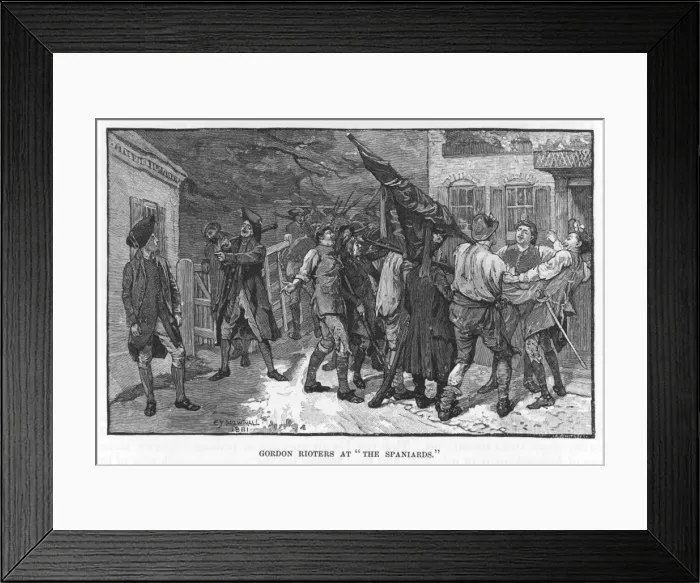 Framed Print : Gordon Rioters Gather Framed Print : Gordon Rioters Gather