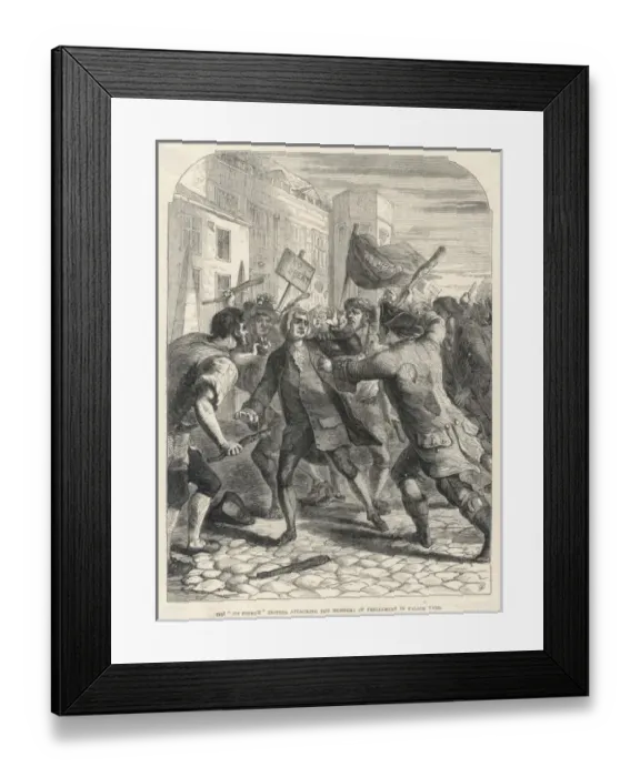 Framed Print : Gordon Rioters at Parl Framed Print : Gordon Rioters at Parl