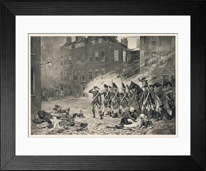 Framed Print : Gordon Rioters in Street Framed Print : Gordon Rioters in Street