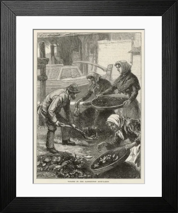 Framed Print : Sifting Dust, Paddington Framed Print : Sifting Dust, Paddington