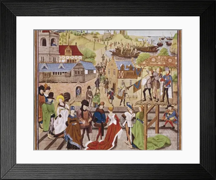 Framed Print : Social / 13C Britain Framed Print : Social / 13C Britain