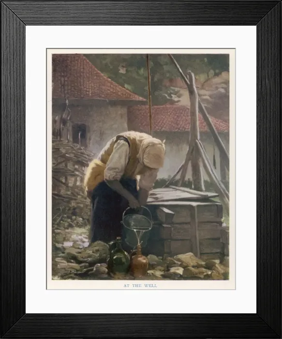 Framed Print : Bulgarian Well 1915