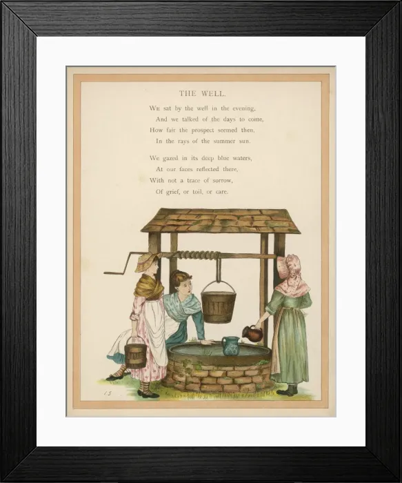 Framed Print : English Well Framed Print : English Well