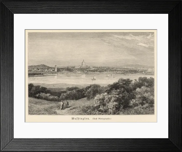 Framed Print : USA / Washington / View / 1894 Framed Print : USA / Washington / View / 1894