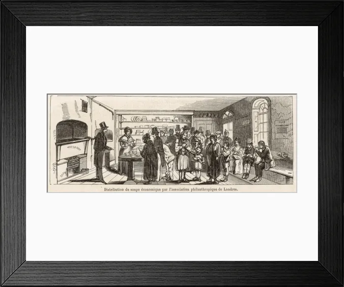 Framed Print : London Soup Kitchen Framed Print : London Soup Kitchen