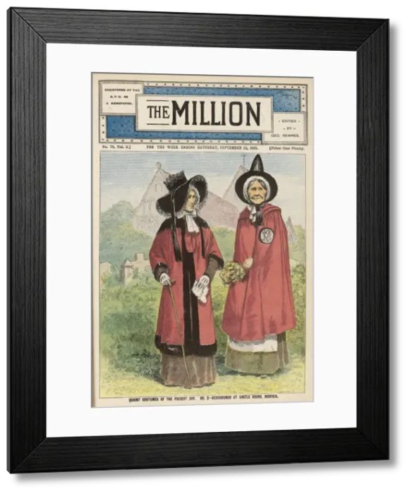 Framed Print : Castle Rising Bedeswomen Framed Print : Castle Rising Bedeswomen