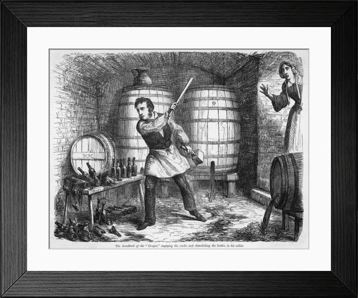 Framed Print : Publican Repents, 1864 Framed Print : Publican Repents, 1864