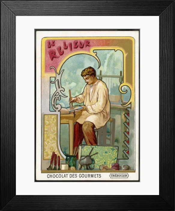 Framed Print : Bookbinder (Series) Framed Print : Bookbinder (Series)
