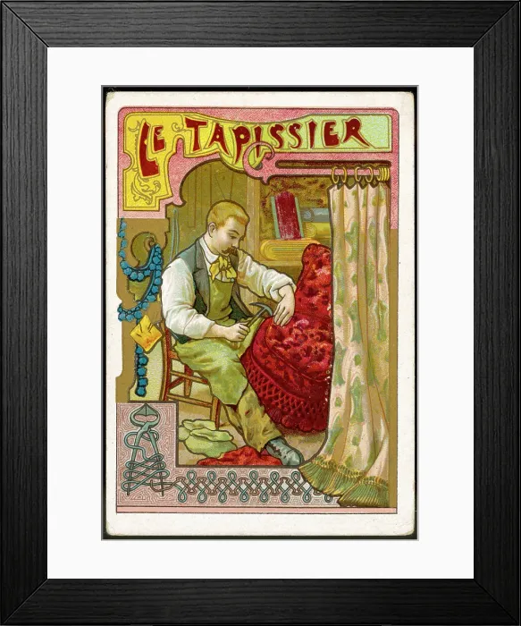 Framed Print : Upholsterer (Series) Framed Print : Upholsterer (Series)