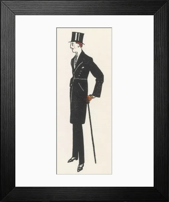 Framed Print : Evening Dress / Men 1913 Framed Print : Evening Dress / Men 1913