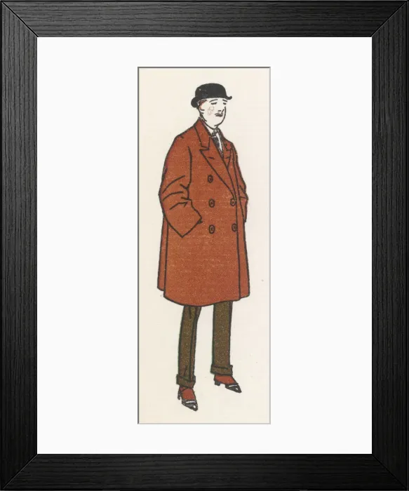 Framed Print : D-B Brown Coat 1913 Framed Print : D-B Brown Coat 1913