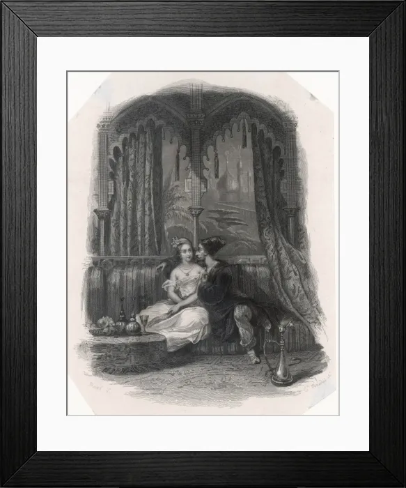 Framed Print : Scheharadze and Sultan Framed Print : Scheharadze and Sultan