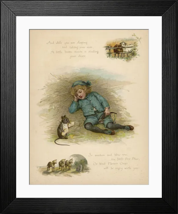 Framed Print : Little Boy Blue - 1 Framed Print : Little Boy Blue - 1