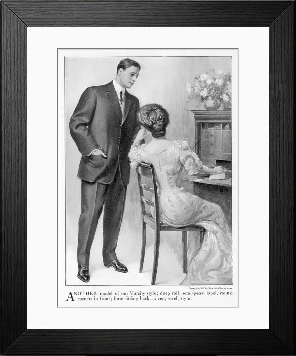 Framed Print : Husband / Wife / Letter 1907 Framed Print : Husband / Wife / Letter 1907