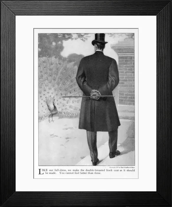 Framed Print : Back View of Frock Coat Framed Print : Back View of Frock Coat