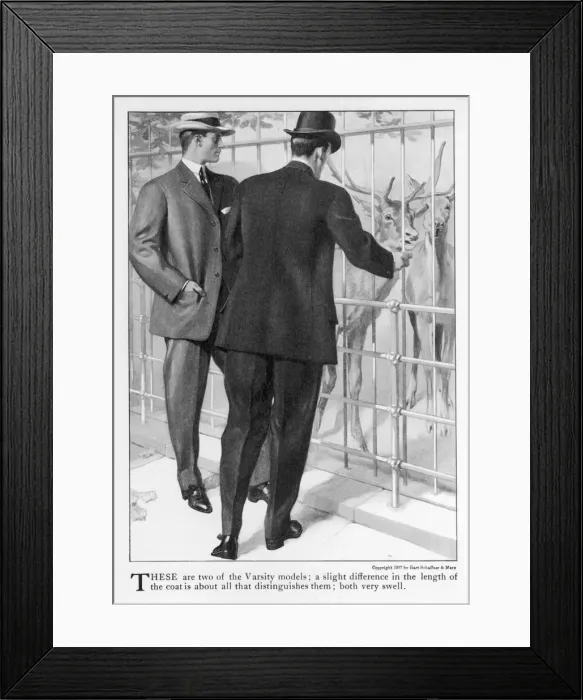 Framed Print : Varsity Sac Suits 1907 Framed Print : Varsity Sac Suits 1907