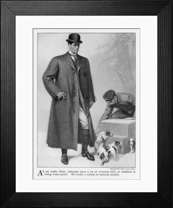Framed Print : American Raincoat 1907 Framed Print : American Raincoat 1907