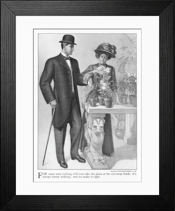 Framed Print : Cut-Away Frock 1907 Framed Print : Cut-Away Frock 1907
