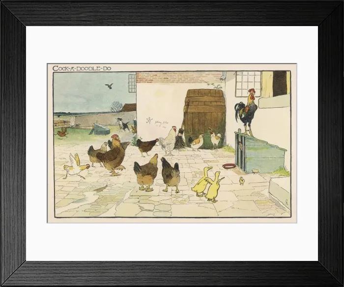 Framed Print : Cock-A-Doodle-Doo Framed Print : Cock-A-Doodle-Doo