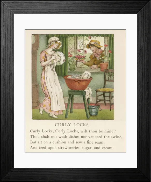 Framed Print : Curly Locks 3 Framed Print : Curly Locks 3