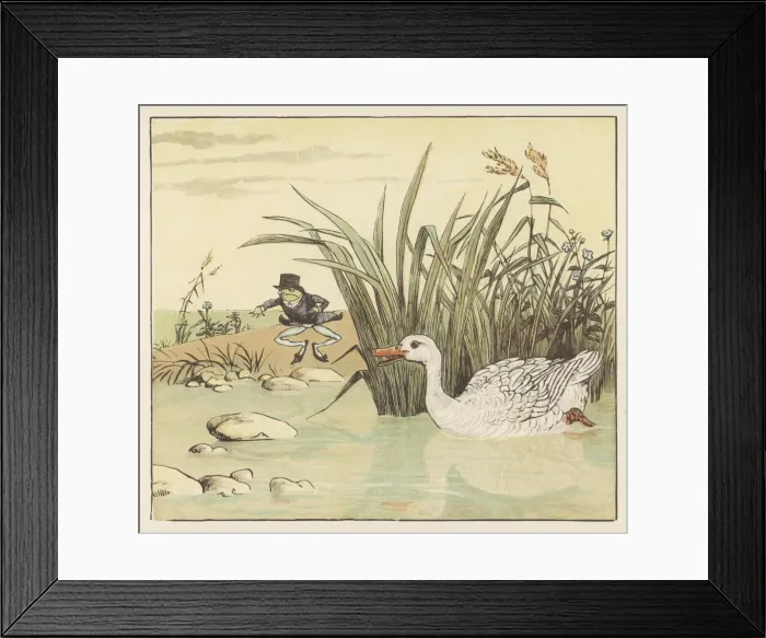 Framed Print : Frog A-Wooing 1 / 4 Framed Print : Frog A-Wooing 1 / 4