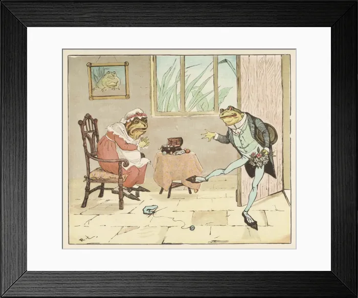 Framed Print : Frog A-Wooing 2 / 4 Framed Print : Frog A-Wooing 2 / 4