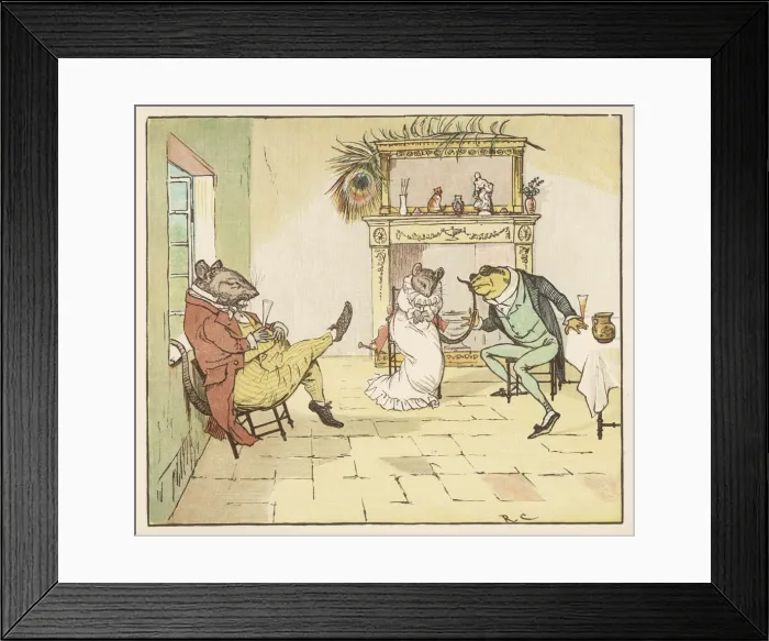 Framed Print : Frog A-Wooing 3 / 4 Framed Print : Frog A-Wooing 3 / 4