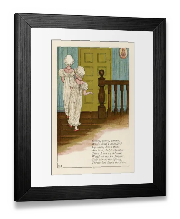 Framed Print : Goosey Goosey Gander Framed Print : Goosey Goosey Gander