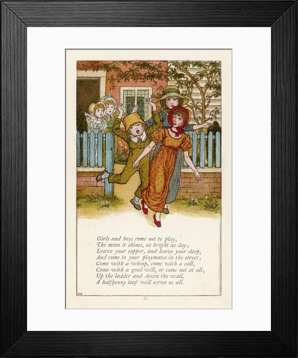 Framed Print : Girls and Boys (Kate G) Framed Print : Girls and Boys (Kate G)