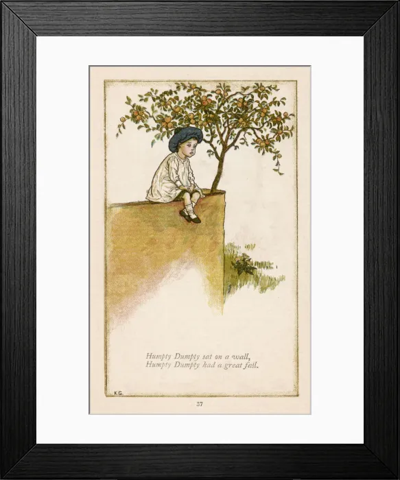 Framed Print : Humpty Dumpty (Kate G. ) Framed Print : Humpty Dumpty (Kate G. )