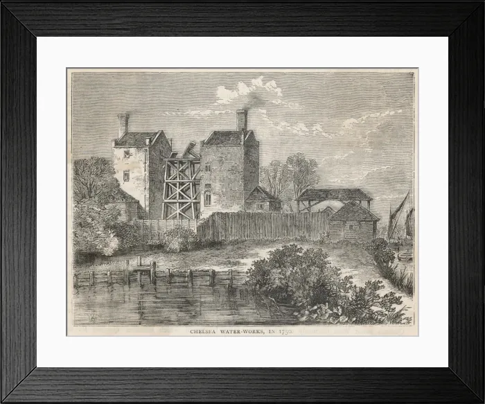 Framed Print : Chelsea Waterworks Framed Print : Chelsea Waterworks