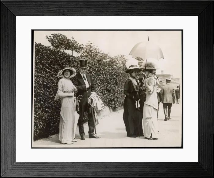 Framed Print : Ascot Fashions 1913