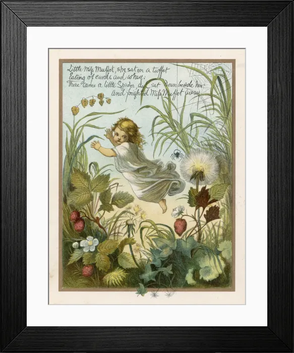 Framed Print : Little Miss Muffet (Evb) Framed Print : Little Miss Muffet (Evb)