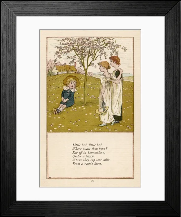 Framed Print : Little Lad / Greenaway Framed Print : Little Lad / Greenaway
