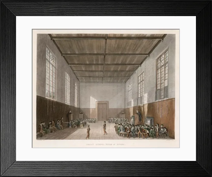 Framed Print : Rugby Schoolroom 1816 Framed Print : Rugby Schoolroom 1816