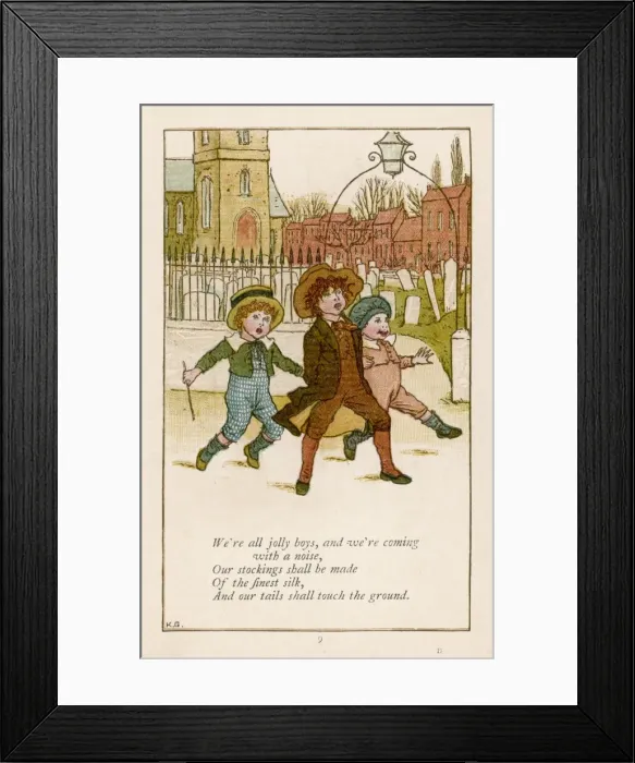 Framed Print : Jolly Boys  /  Greenaway