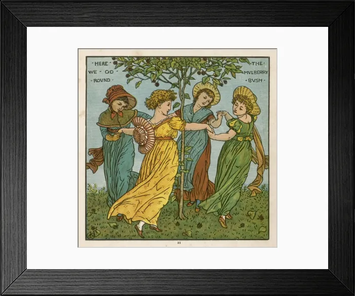 Framed Print : Round the Mulberry Bush