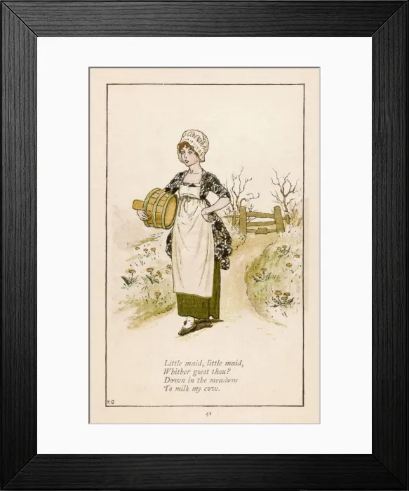 Framed Print : Little Maid / Greenaway Framed Print : Little Maid / Greenaway