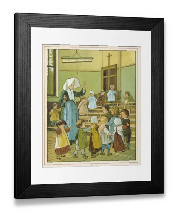 Framed Print : French Classroom 1882
